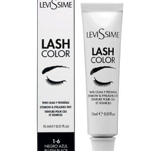 LeviSsime №1.6 Иссиня-черная Краска для бровей и ресниц Lash Color 15 мл.