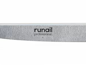 RUNAIL Профессиональная пилка для искусственных ногтей (серая, нож, 200/200) №4796