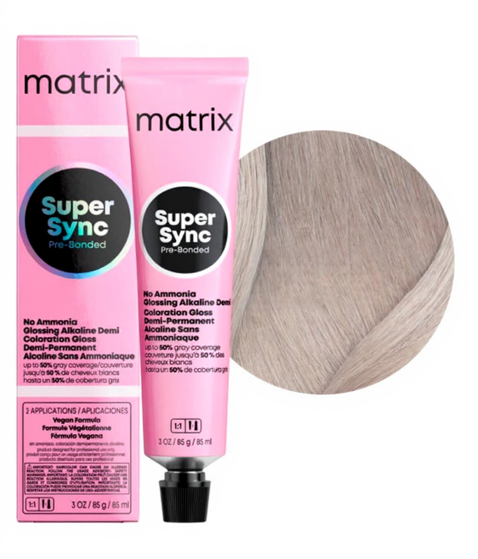 MATRIX PROFESSIONAL 10NV SUPER SYNC PRE-BONDED ТОНИРУЮЩАЯ КРАСКА ДЛЯ ВОЛОС ОЧЕНЬ-ОЧЕНЬ СВЕТЛЫЙ БЛОНДИН НАТУРАЛЬНЫЙ ПЕРЛАМУТРОВЫЙ, 90мл