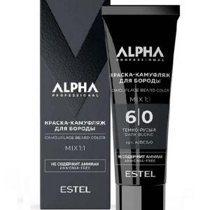 ESTEL PROFESSIONNEL 6/0 ALPHA PRO Краска-камуфляж для бороды, 40мл