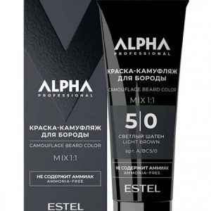 ESTEL PROFESSIONNEL 5/0 ALPHA PRO Краска-камуфляж для бороды, 40мл