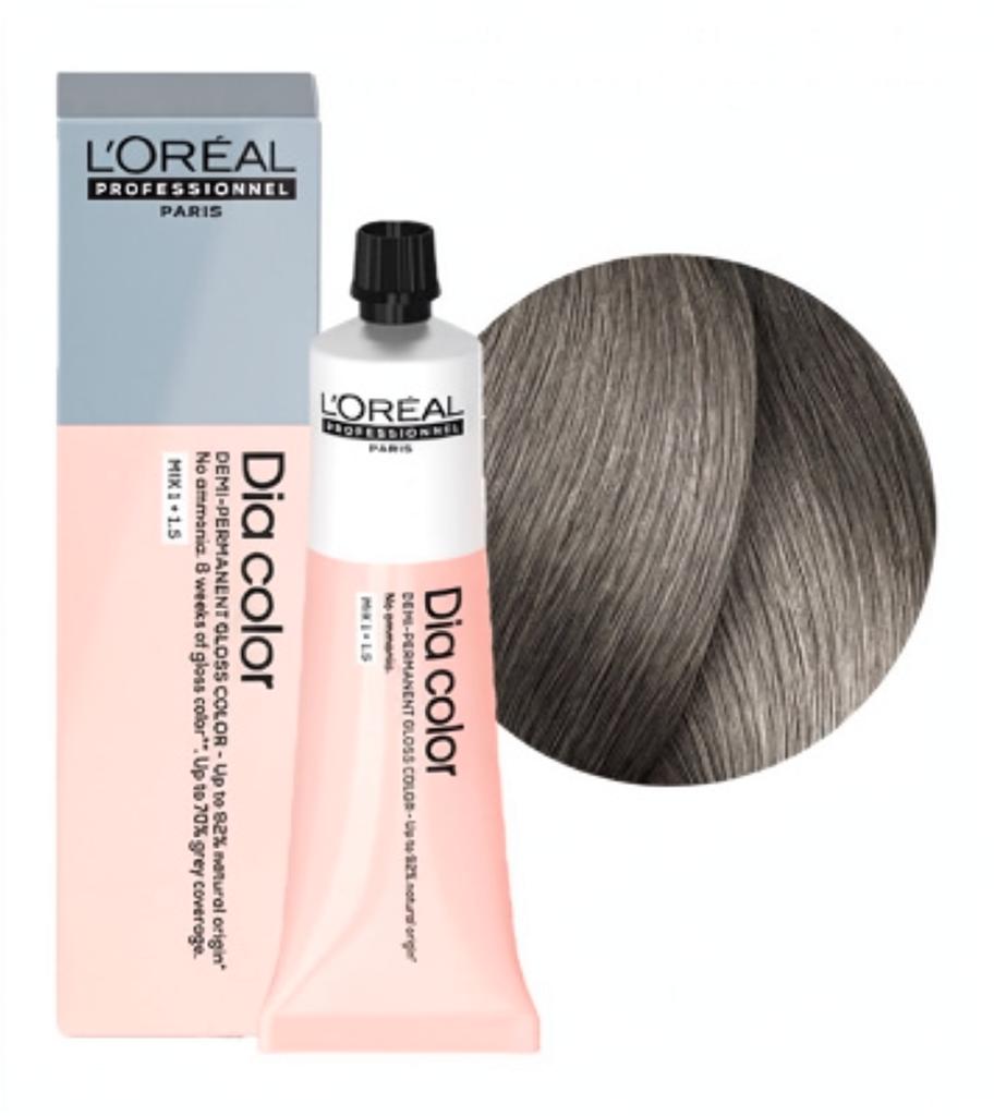 L'OREAL PROFESSIONNEL 8.1 DIA COLOR КРАСИТЕЛЬ-БЛЕСК БЕЗ АММИАКА СВЕТЛЫЙ БЛОНДИН ПЕПЕЛЬНЫЙ , 60мл