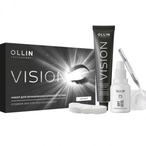 OLLIN PROFESSIONAL VISION Набор для окрашивания бровей и ресниц (Черный)