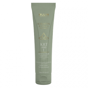 OLLIN PROFESSIONNEL Очищающий шампунь с кератином, 100мл