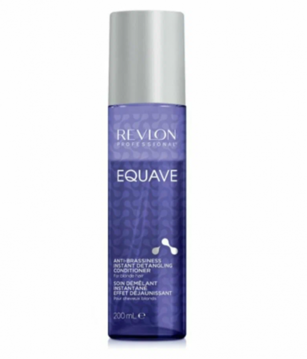 Revlon Несмываемый спрей-кондиционер для блондированных волос EQUAVE ANTI-BRASSINESS INSTANT DETANGLING CONDITIONER, 200 мл