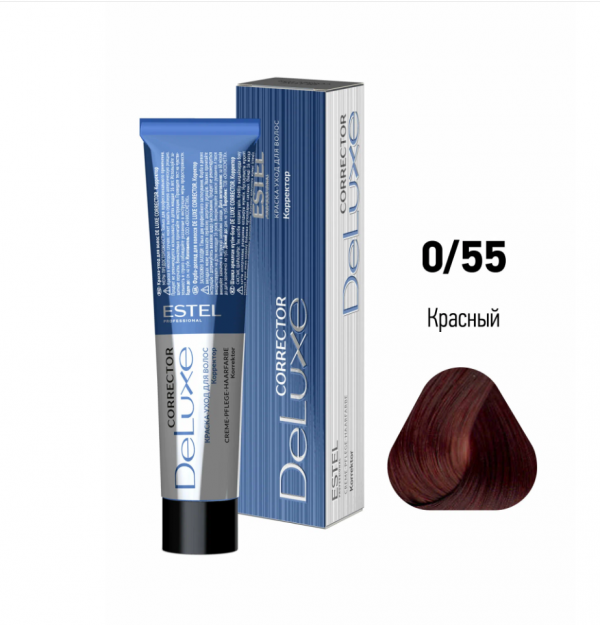 ESTEL PROFESSIONNEL 0/55 DE LUXE CORRECTOR Краска для окрашивания волос, 60 мл