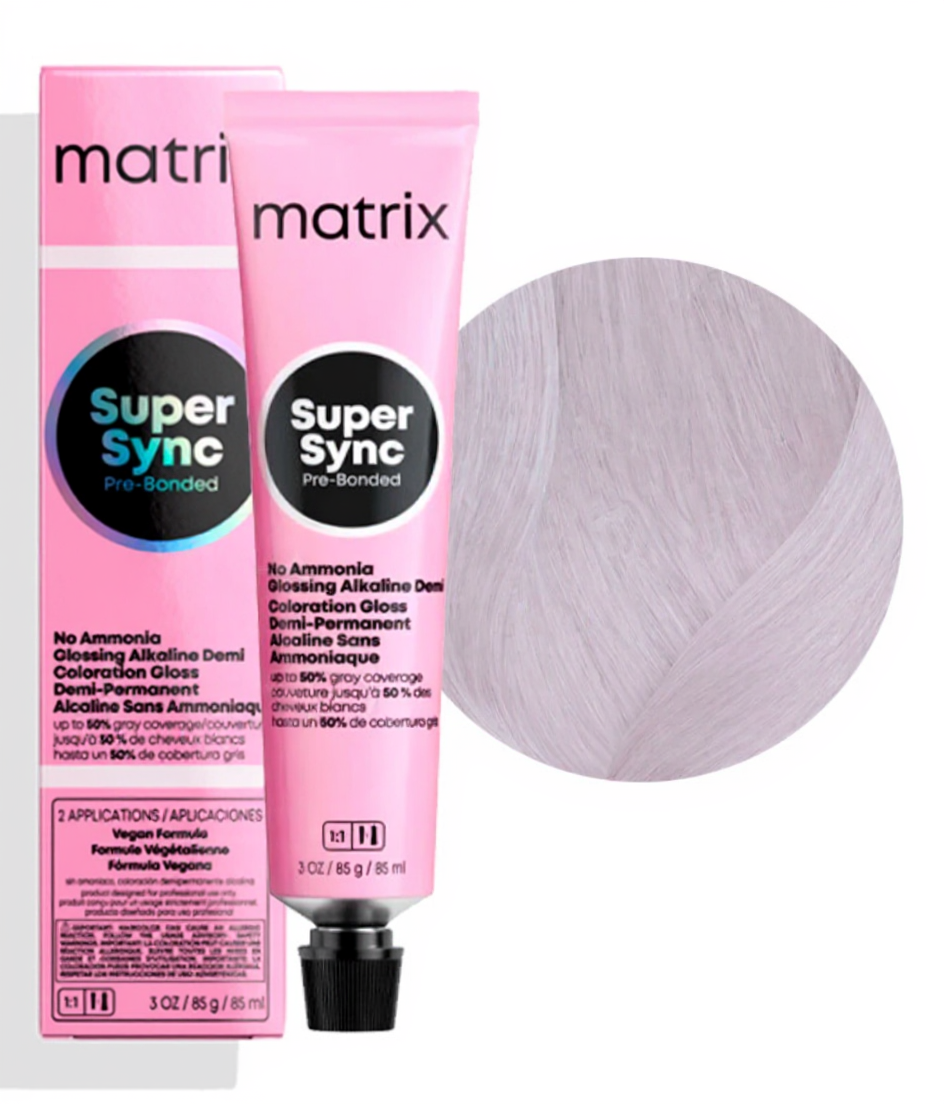 MATRIX PROFESSIONAL 10V SUPER SYNC PRE-BONDED ТОНИРУЮЩАЯ КРАСКА ДЛЯ ВОЛОС БЕЗ АММИАКА БЛОНДИН ПЕРЛАМУТРОВЫЙ ОЧЕНЬ СВЕТЛЫЙ, 90мл
