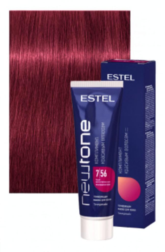 ESTEL PROFESSIONNEL NEWTONE 7/56 Тонирующая маска для волос русый красно-фиолетовый, 60мл
