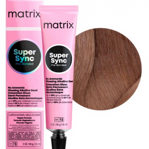 MATRIX PROFESSIONAL 8NN SUPER SYNC PRE-BONDED ТОНИРУЮЩАЯ КРАСКА ДЛЯ ВОЛОС БЕЗ АММИАКА СВЕТЛЫЙ БЛОНДИН ГЛУБОКИЙ НАТУРАЛЬНЫЙ, 90мл