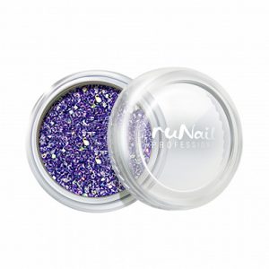 RUNAIL Дизайн для ногтей: блестки (цвет: сиреневый металлик)