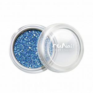 RUNAIL Дизайн для ногтей: блестки (цвет: синий металлик)