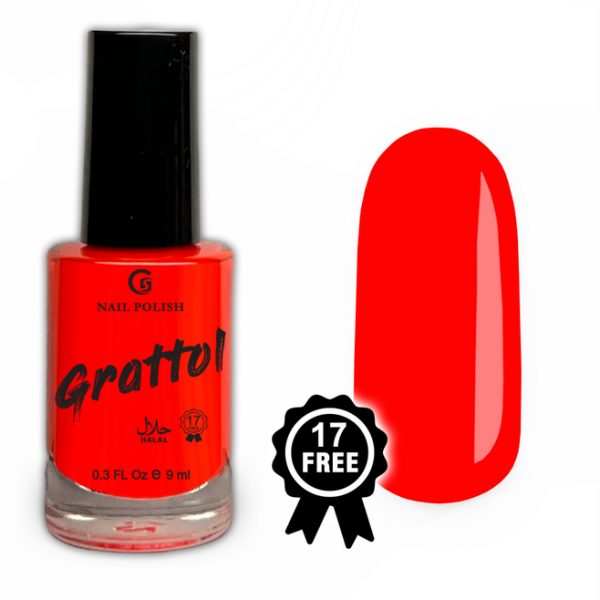 Grattol Лак для ногтей Color Nail Polish Wild Red, 9мл