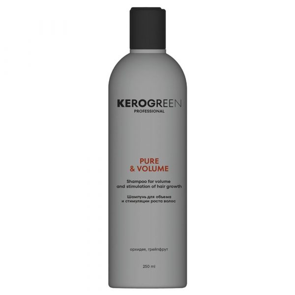 KEROGREEN CARE Шампунь для объема и стимуляции роста волос PURE & VOLUME, 250мл