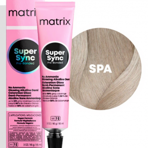 MATRIX PROFESSIONAL SPA SUPER SYNC PRE-BONDED ТОНИРУЮЩАЯ КРАСКА ДЛЯ ВОЛОС БЕЗ АММИАКА ПАСТЕЛЬНЫЙ ПЕПЕЛЬНЫЙ, 90мл