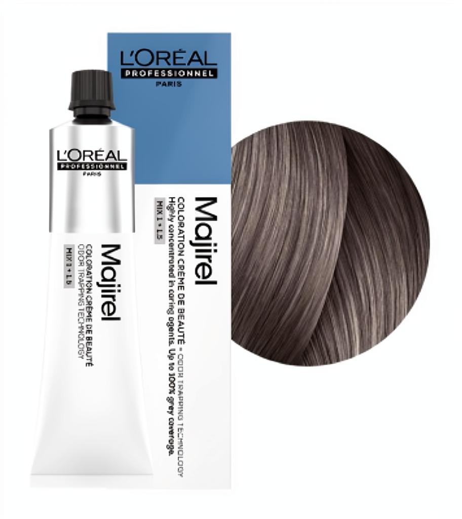 L'OREAL PROFESSIONNEL 8.11 MAJIREL СТОЙКАЯ КРАСКА ДЛЯ ВОЛОС СВЕТЛЫЙ БЛОНДИН ГЛУБОКИЙ ПЕПЕЛЬНЫЙ, 60мл