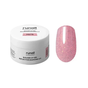 RUNAIL Моделирующий УФ-гель светоотражающий BUILDER UV GEL REFLECTIVE DIAMOND 2.0, 15г №9878