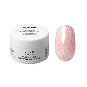 RUNAIL Моделирующий УФ-гель светоотражающий BUILDER UV GEL REFLECTIVE DIAMOND 2.0, 15г №9877