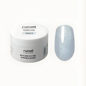 RUNAIL Моделирующий УФ-гель c шиммером BUILDER UV GEL AURORA SHINE, 15г №9823