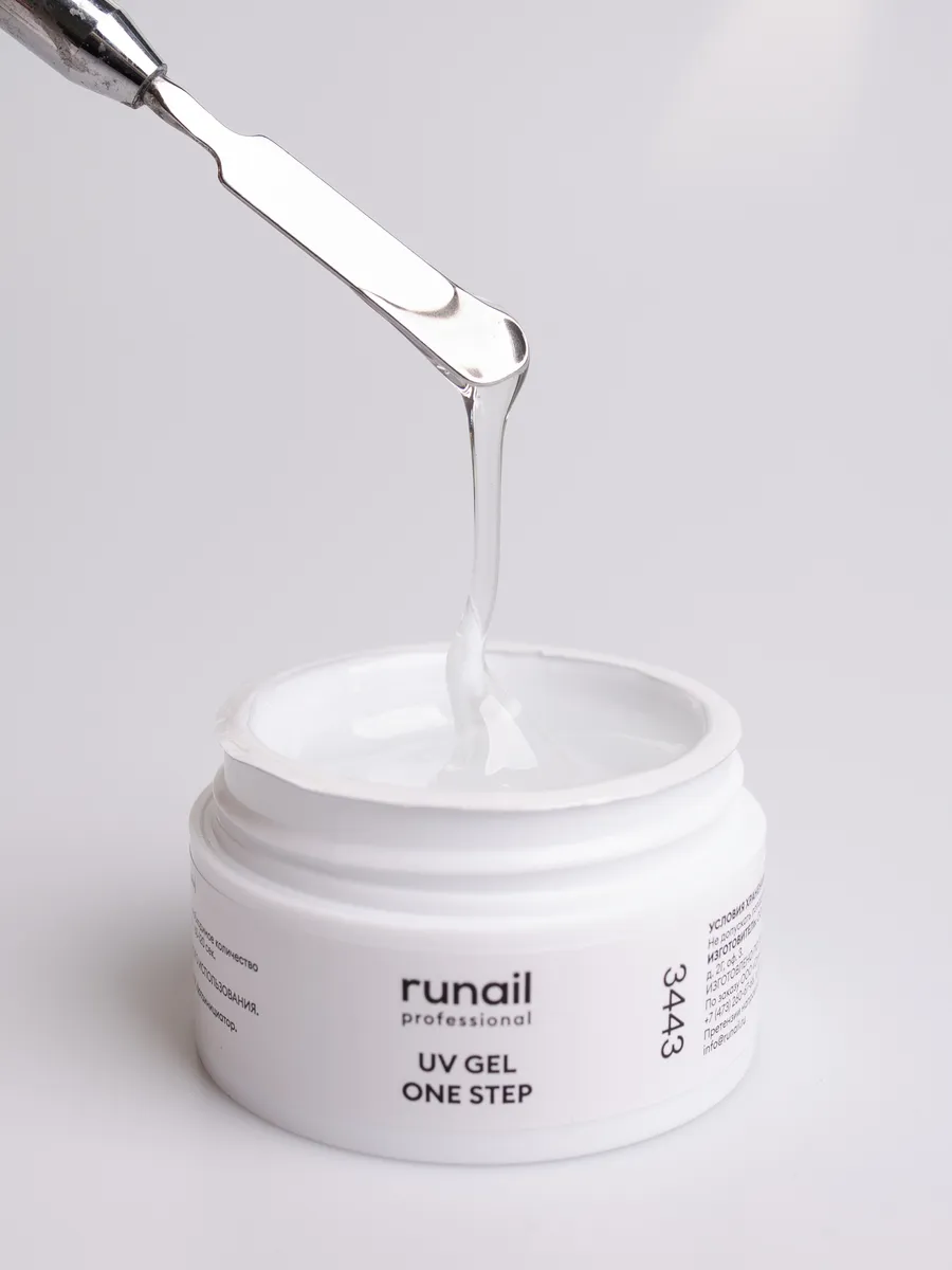 RUNAIL Однофазный УФ-гель (цвет: Прозрачный), 15г №3443