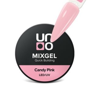 UNO Полиакриловый гель MIXGEL Candy Pink, камуфлирующий, шайба 30г