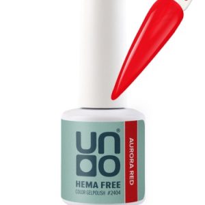 UNO HEMA FREE Гель-лак 2404 Красное сияние - Aurora Red, 10г