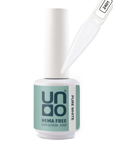 UNO HEMA FREE Гель-лак 2401 Чистый белый - White, 10г