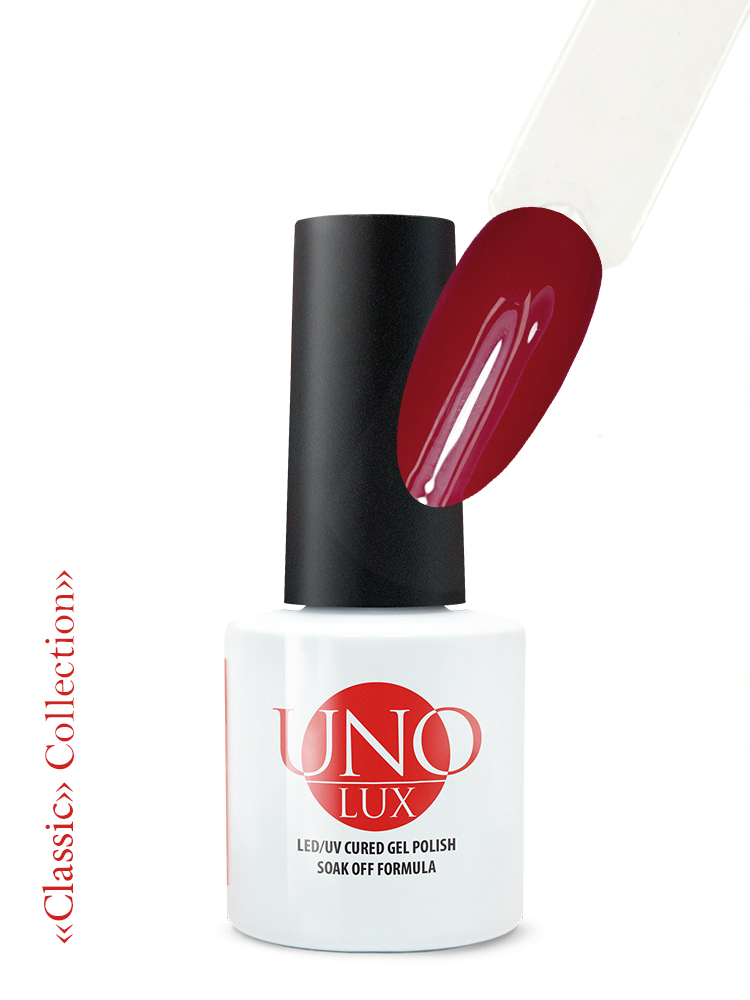 UNO LUX CL017 Гель-лак Madder Red - Мареновый красный, 8 г