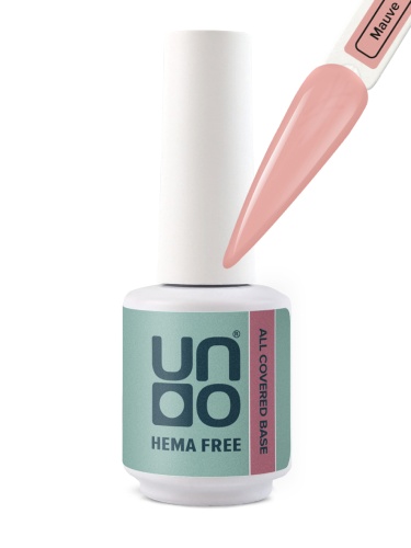 UNO HEMA FREE Гель-лак базовый All Covered Base Gel Muave, 10г