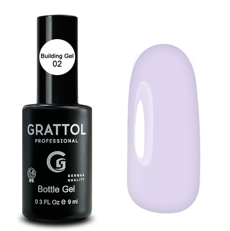 GRATTOL Gel Bottle 02 Гель для наращивания во флаконе с кистью, 9мл