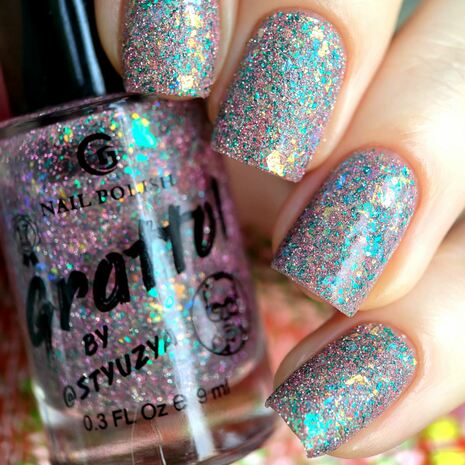 GRATTOL Лак для ногтей со слюдой Color Nail Polish Cute but Psycho, But Cute, 9мл