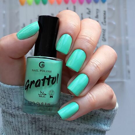GRATTOL Лак для ногтей Color Nail Polish Mint, 9мл
