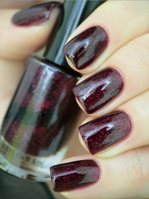 GRATTOL Лак для ногтей с глиттером Color Nail Polish Ruby Star, 9мл