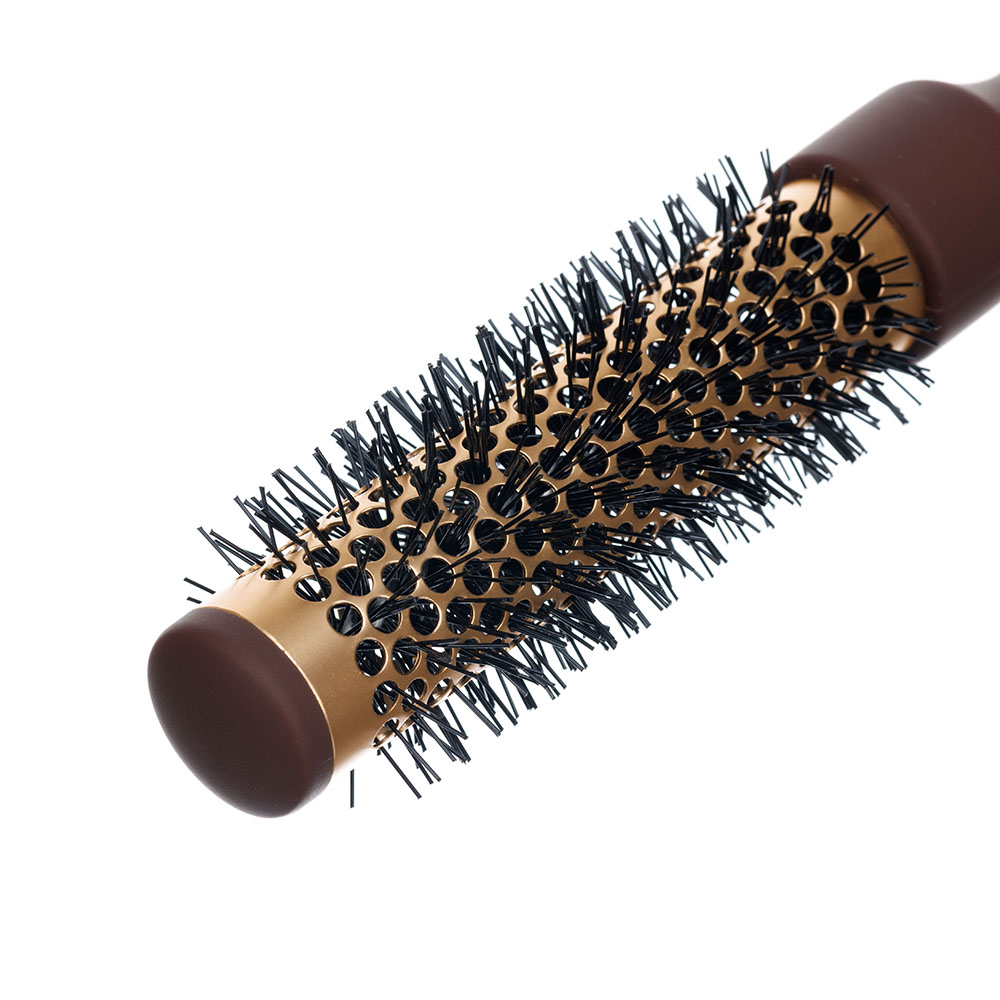 DEWAL BEAUTY Брашинг серия "Молочный шоколад" с керамическим покрытием и ручкой Soft touch 25мм DBBM5712 — изображение 2