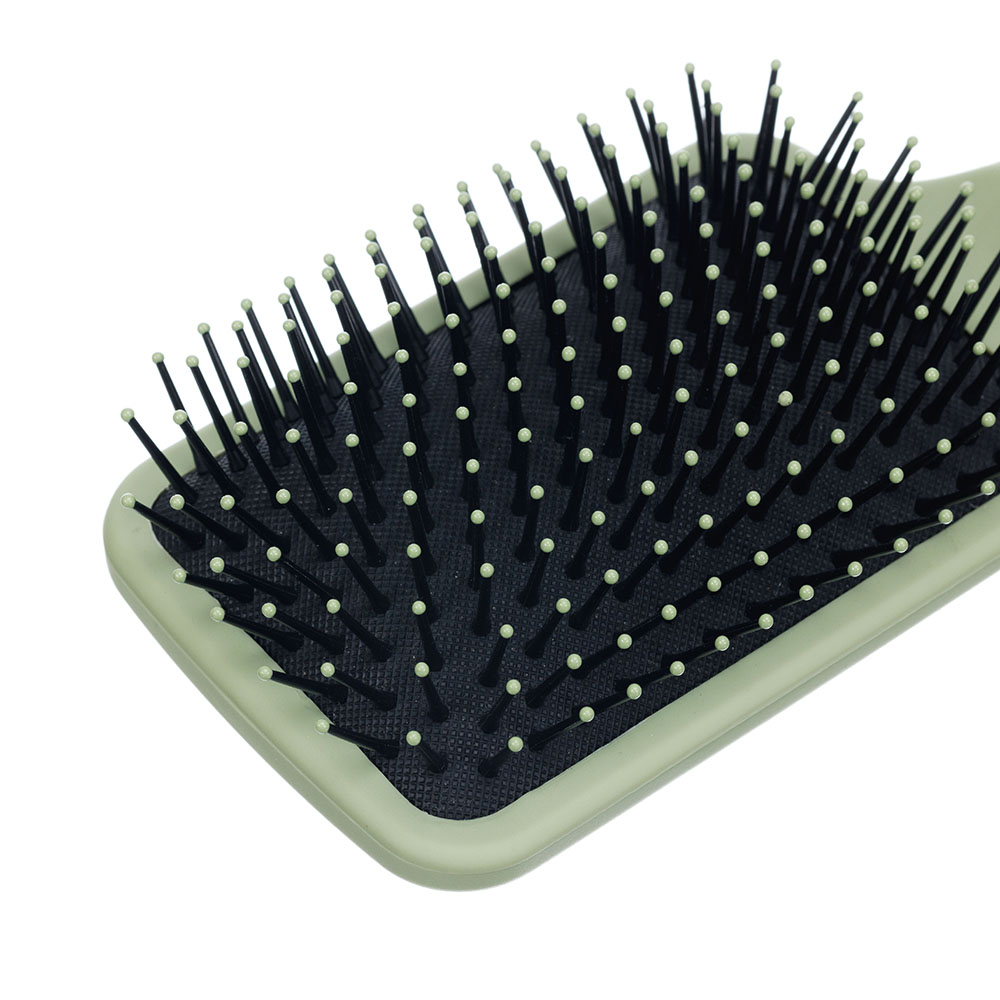 DEWAL BEAUTY Щетка серия "Магия" массажная, квадратная, оливковая,13 рядов DBBM9596 — изображение 3