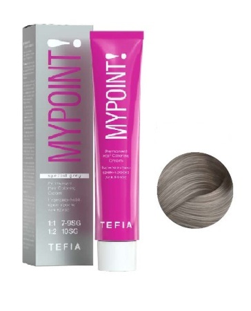 TEFIA PROFESSIONNEL 10/870 MYPOINT КРЕМ-КРАСКА ДЛЯ СЕДЫХ ВОЛОС ЭКСТРА СВЕТЛЫЙ БЛОНДИН КОРИЧНЕВО-ФИОЛЕТОВЫЙ, 60мл
