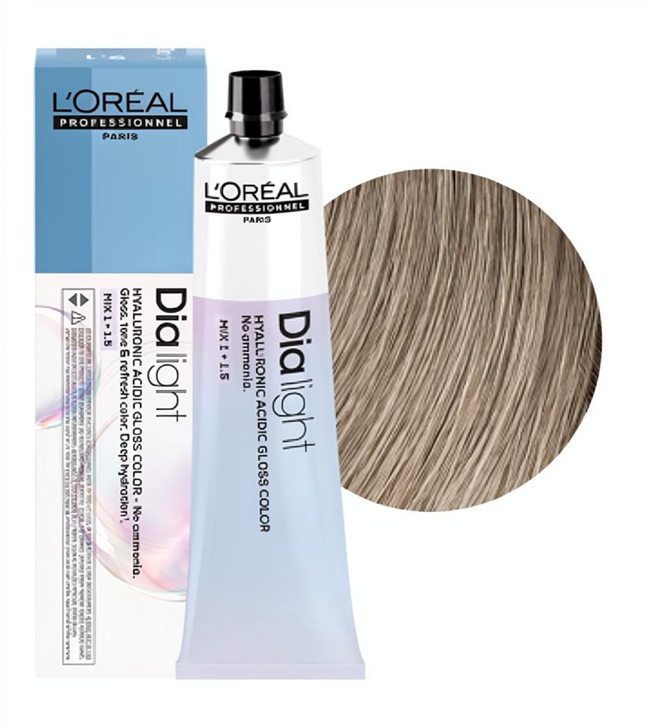 L'OREAL PROFESSIONNEL 9.18 DIA LIGHT ТОНИРУЮЩАЯ КРАСКА ДЛЯ ВОЛОС ОЧЕНЬ СВЕТЛЫЙ БЛОНДИН ПЕПЕЛЬНЫЙ МОККА, 60мл
